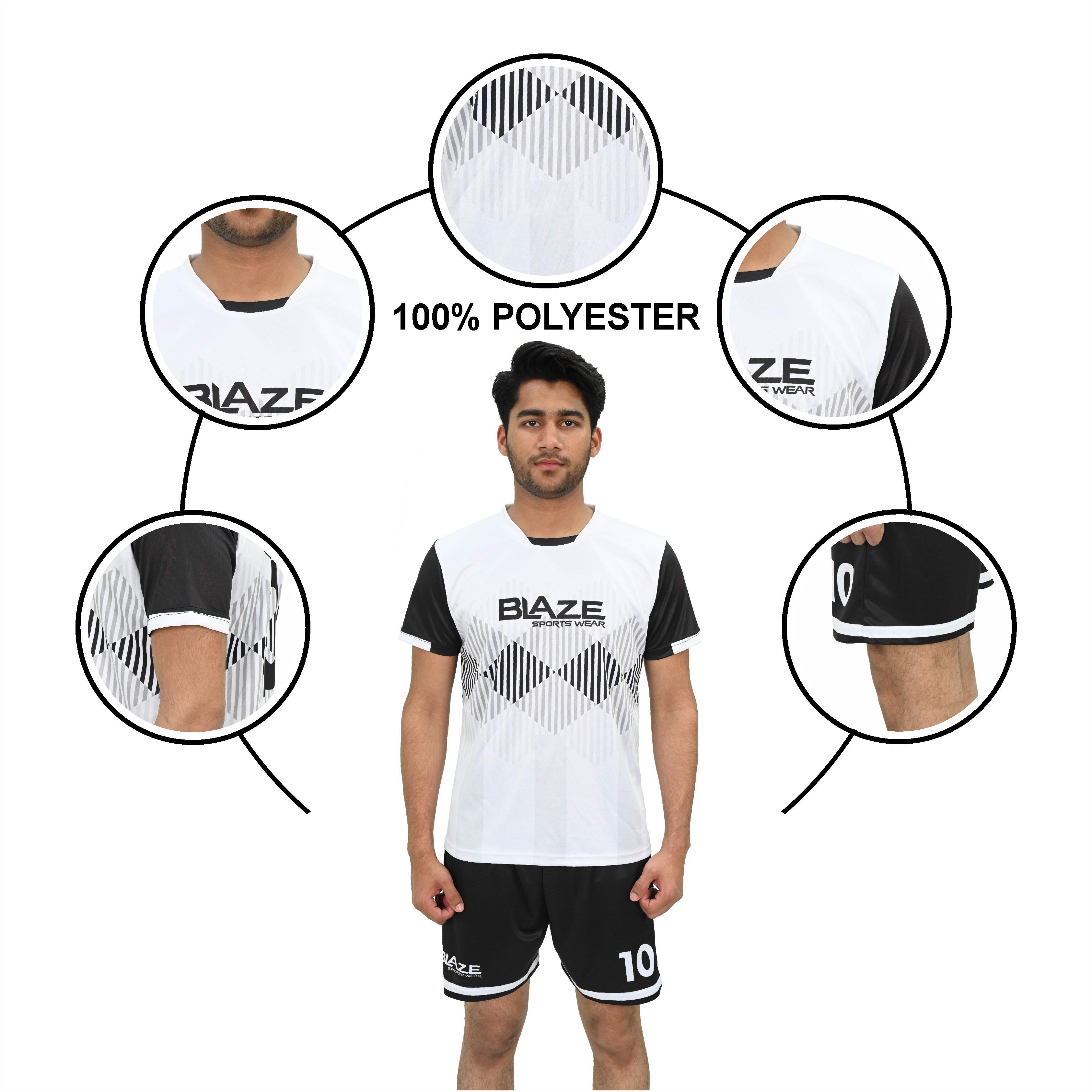  Soccer Uniform Club Kit Quality Breathable Sublimation Football Jersey Soccer Wear for unisex - view 5