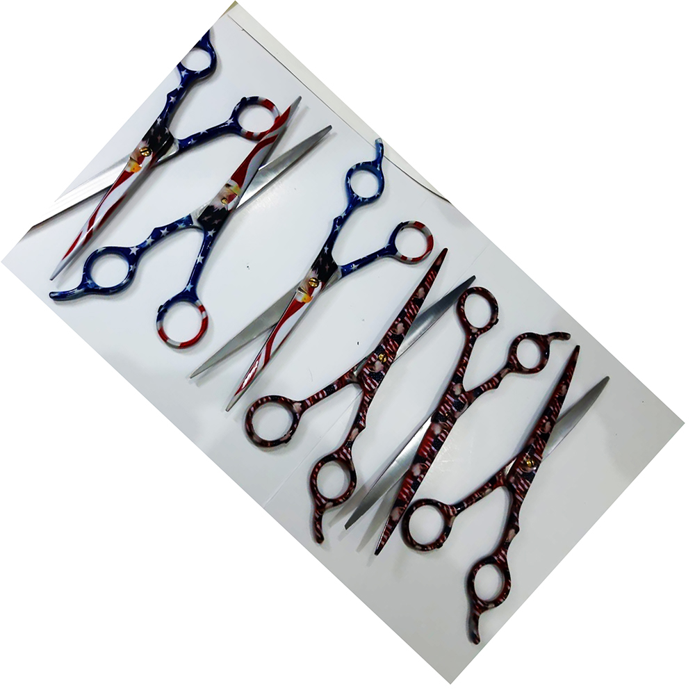 Stainless steel Rose Gold Dog Grooming Scissors Set Curved Chunkier Thinning Pet Scissors for pets - view 6