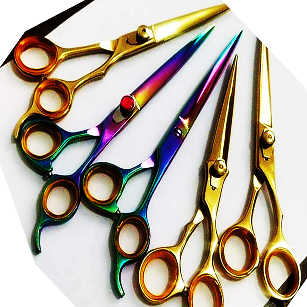 Stainless steel Rose Gold Dog Grooming Scissors Set Curved Chunkier Thinning Pet Scissors for pets - view 7