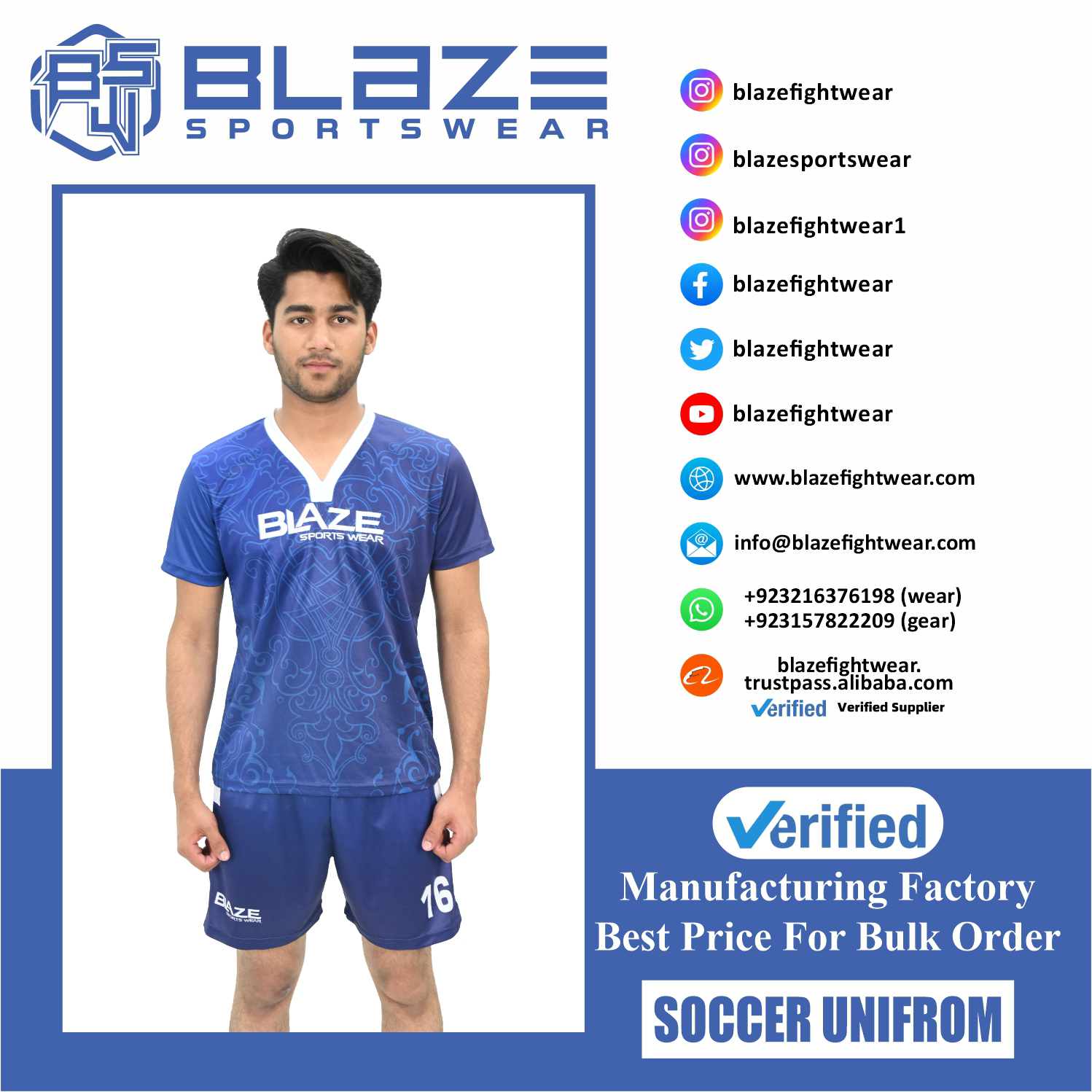  Soccer Uniform Club Kit Quality Breathable Sublimation Football Jersey Soccer Wear for unisex - view 5