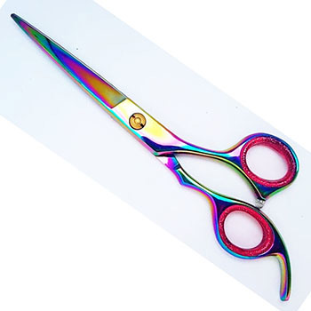high Stainless steel Rose Gold Dog Grooming Scissors Set Curved Chunkier Thinning Pet Scissors  - view 4