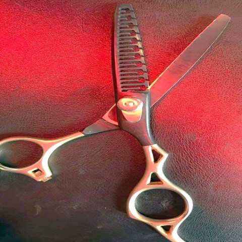 Stainless steel Rose Gold Dog Grooming Scissors Set Curved Chunkier Thinning Pet Scissors for pets