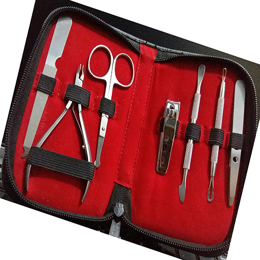 Manicure Set Nail Clippers Pedicure Kit 4 Pieces Stainless Steel Acrylic Nail Kits Nail Care Tools 