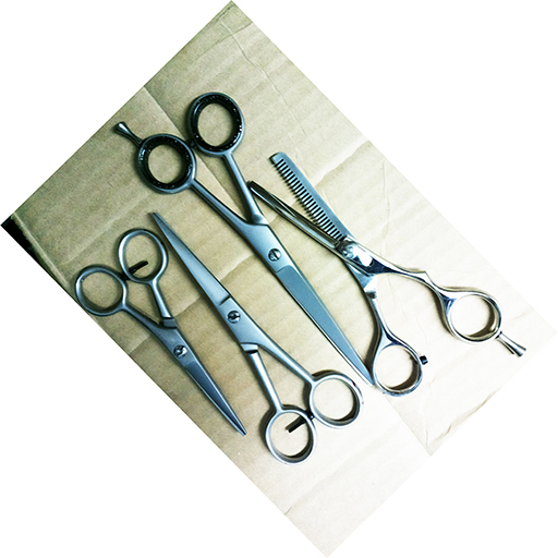 Professional 6-Inch Barber Scissors Thinning Cutting Sharp Tip Custom Logo Stainless  - view 2