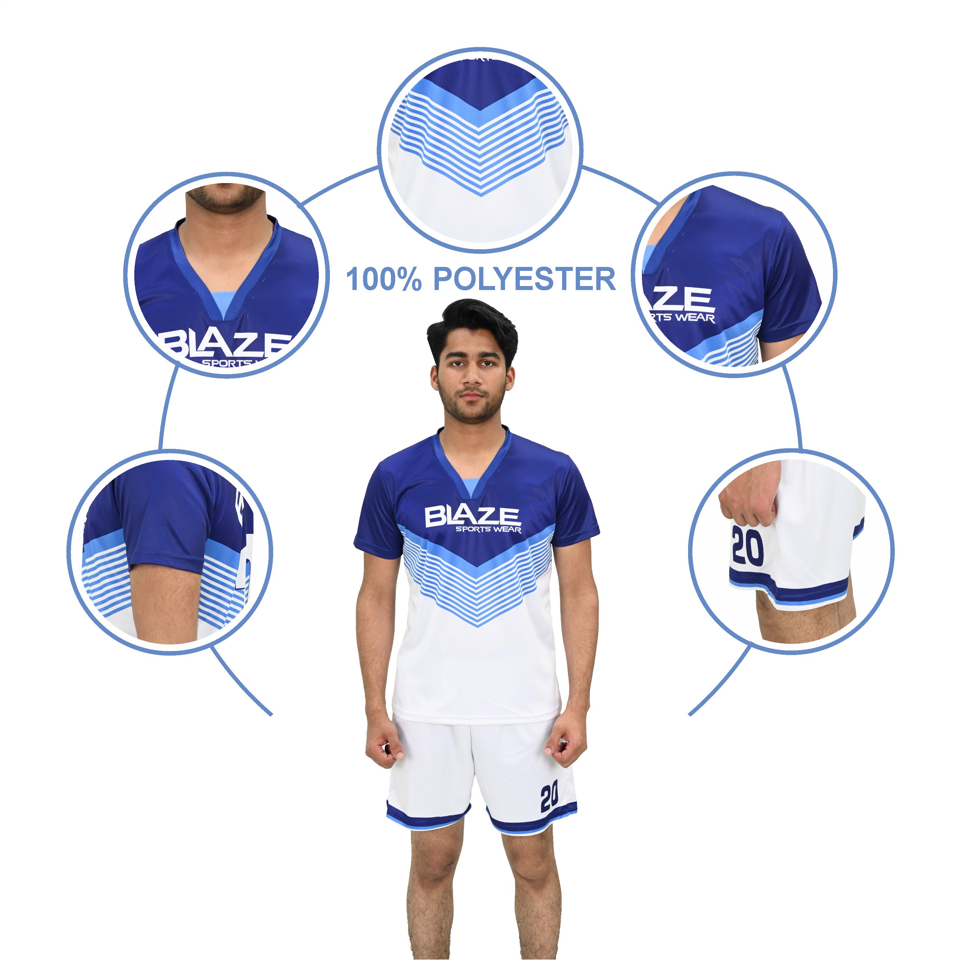 Wholesale Custom new Soccer club set Thai Quality Breathable   Soccer Wear Uniform Set for unisex  - view 5