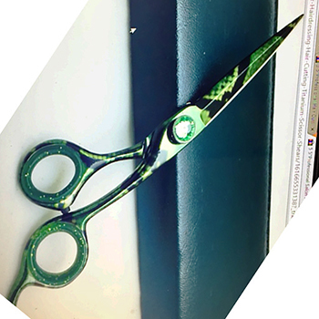 Professional 6-Inch Barber Scissors Thinning Cutting Sharp Tip Custom Logo Stainless  - view 9