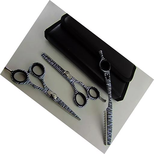 Professional 6-Inch Barber Scissors Thinning Cutting Sharp Tip Custom Logo Stainless  - view 10