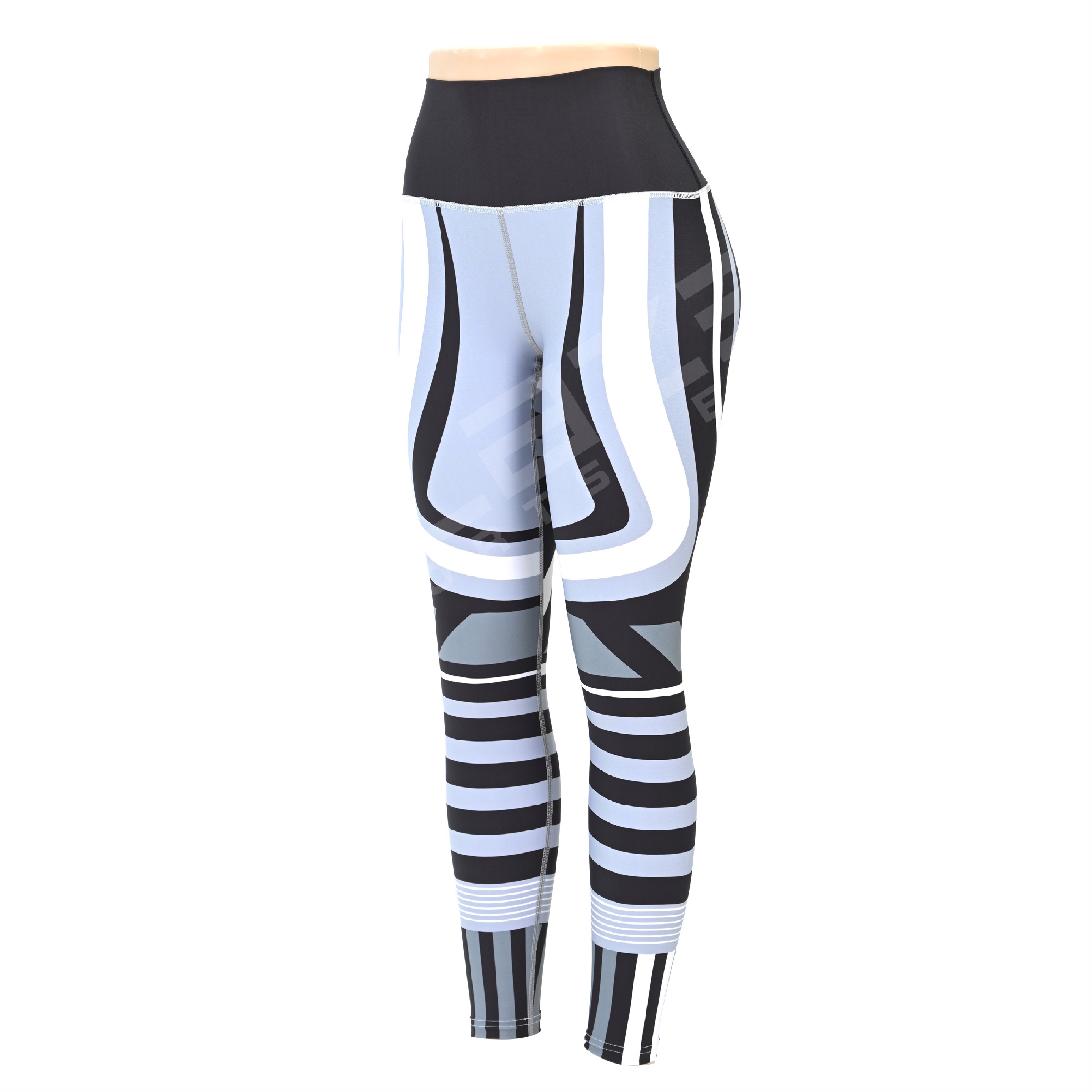Personalized High Rise Exercise Leggings: Moisture-Control Yoga Bottoms for Unrivaled Comfort - view 3