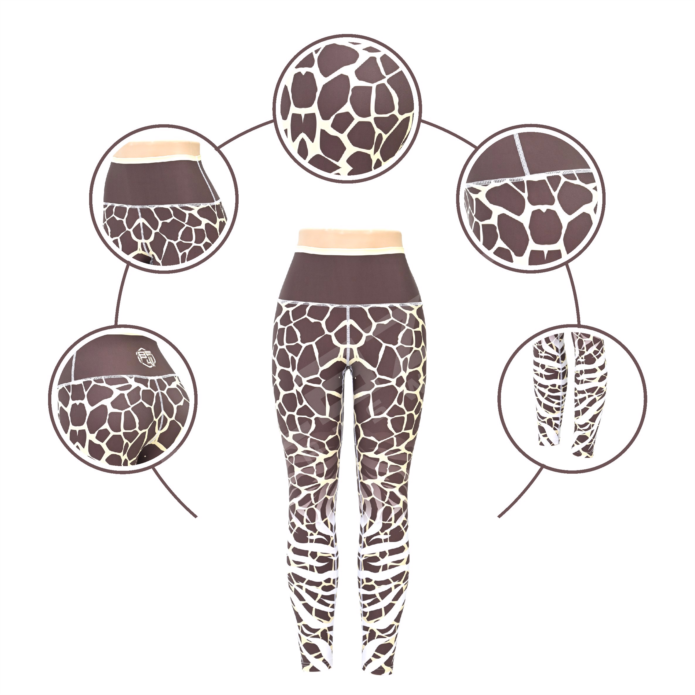 Personalized High Rise Exercise Leggings: Moisture-Control Yoga Bottoms for Unrivaled Comfort - view 5