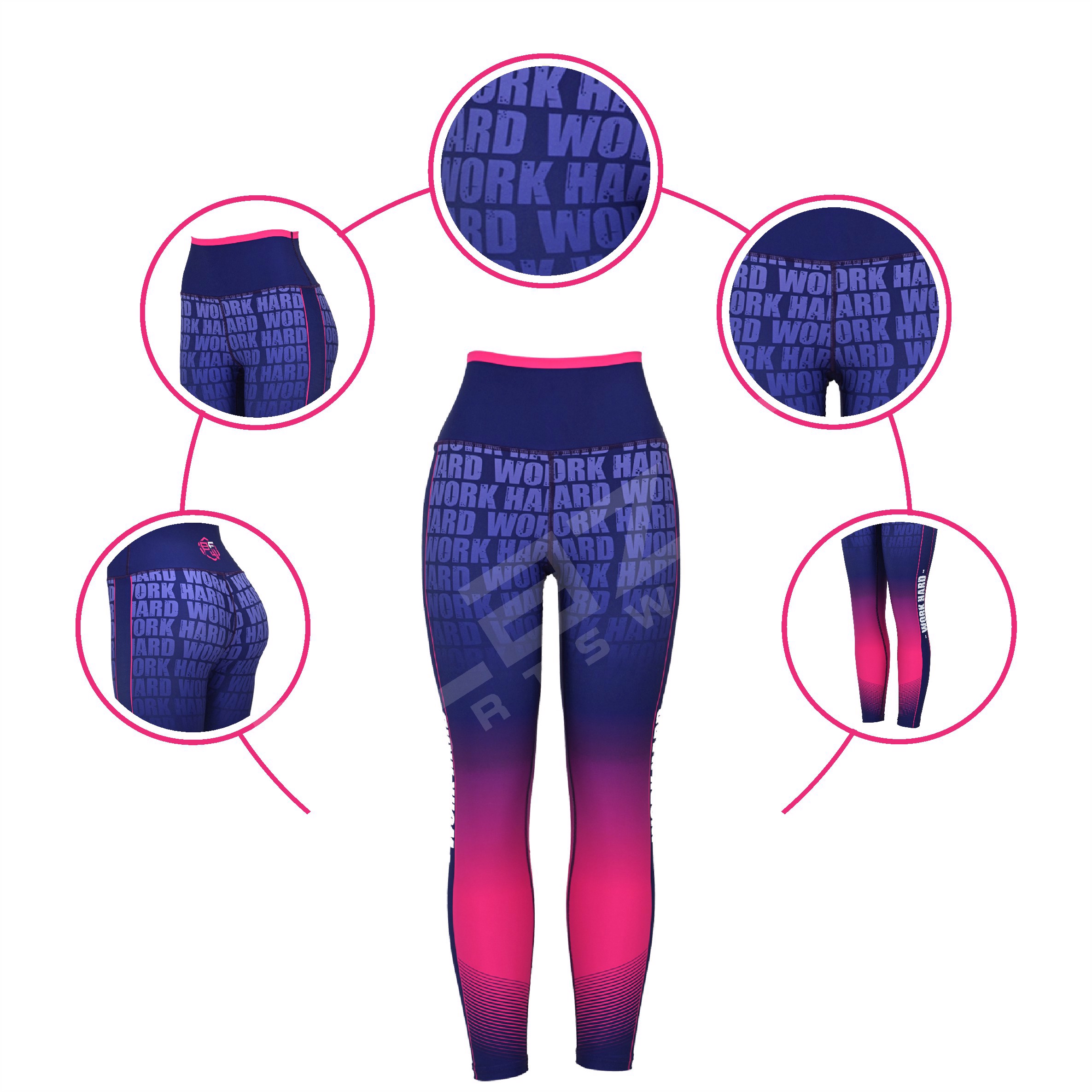 Personalized High-Waisted Fitness Leggings: Breathable Yoga Pants for Enhanced Performance - view 5