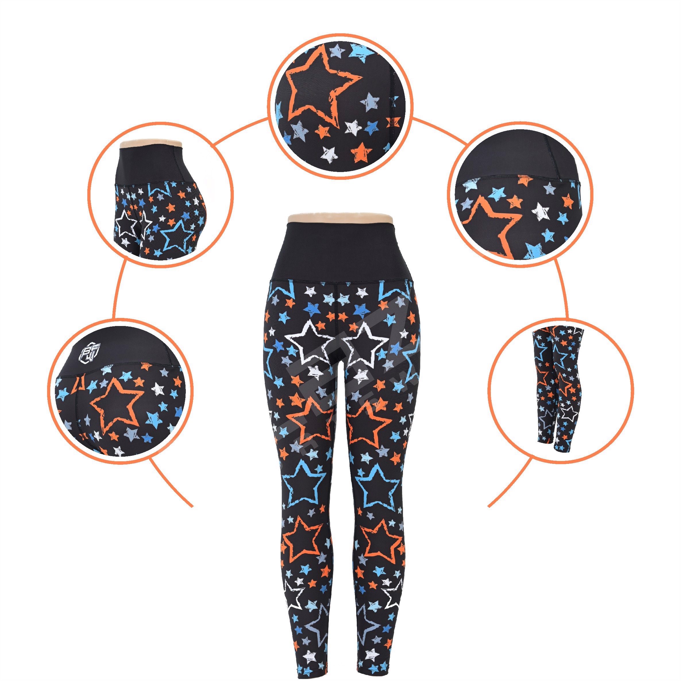 Tailored High-Rise Exercise Leggings Moisture-Wicking Yoga Tight for Optimal Comfort - view 7