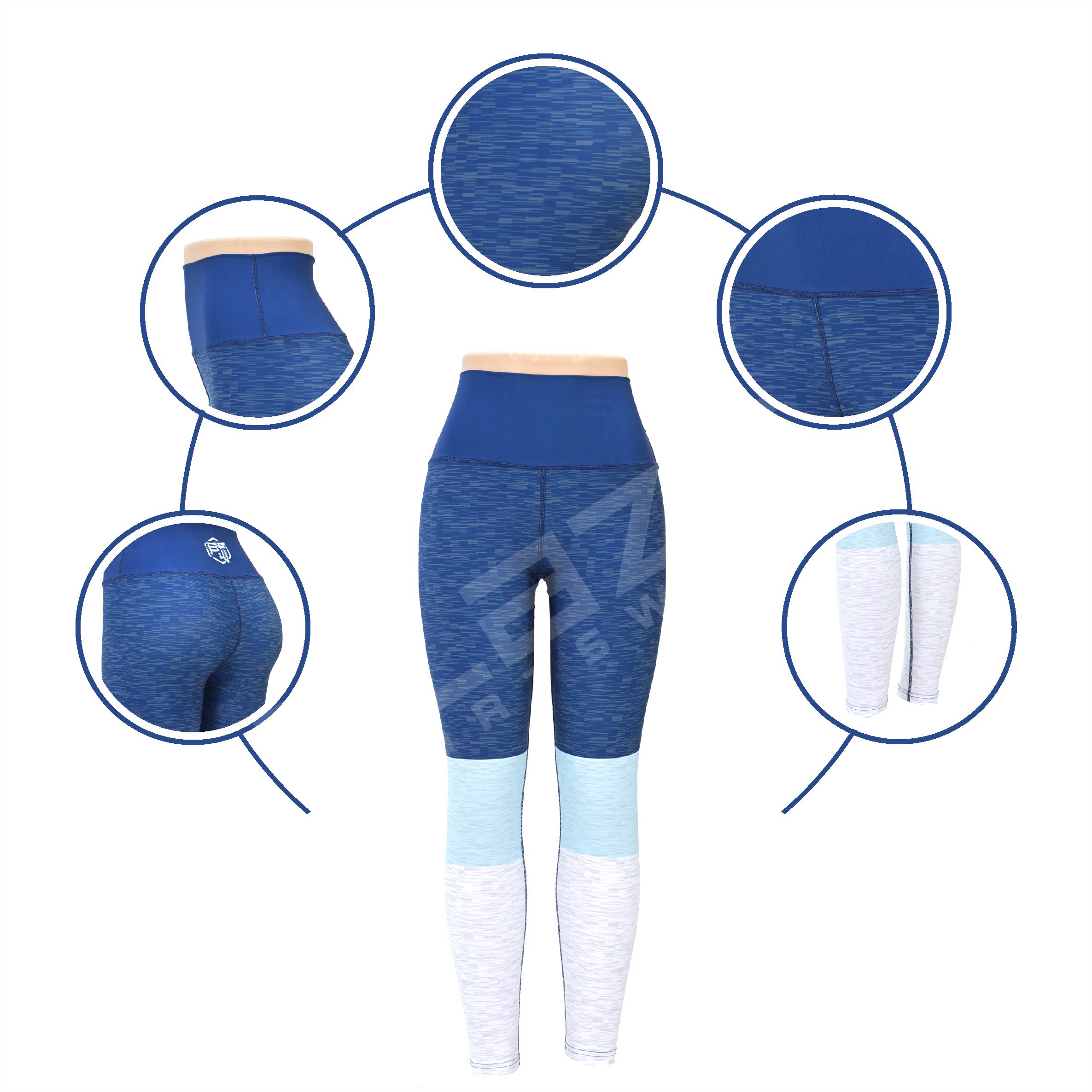 Personalized High-Waisted Fitness Leggings: Breathable Yoga Pants for Enhanced Performance - view 5