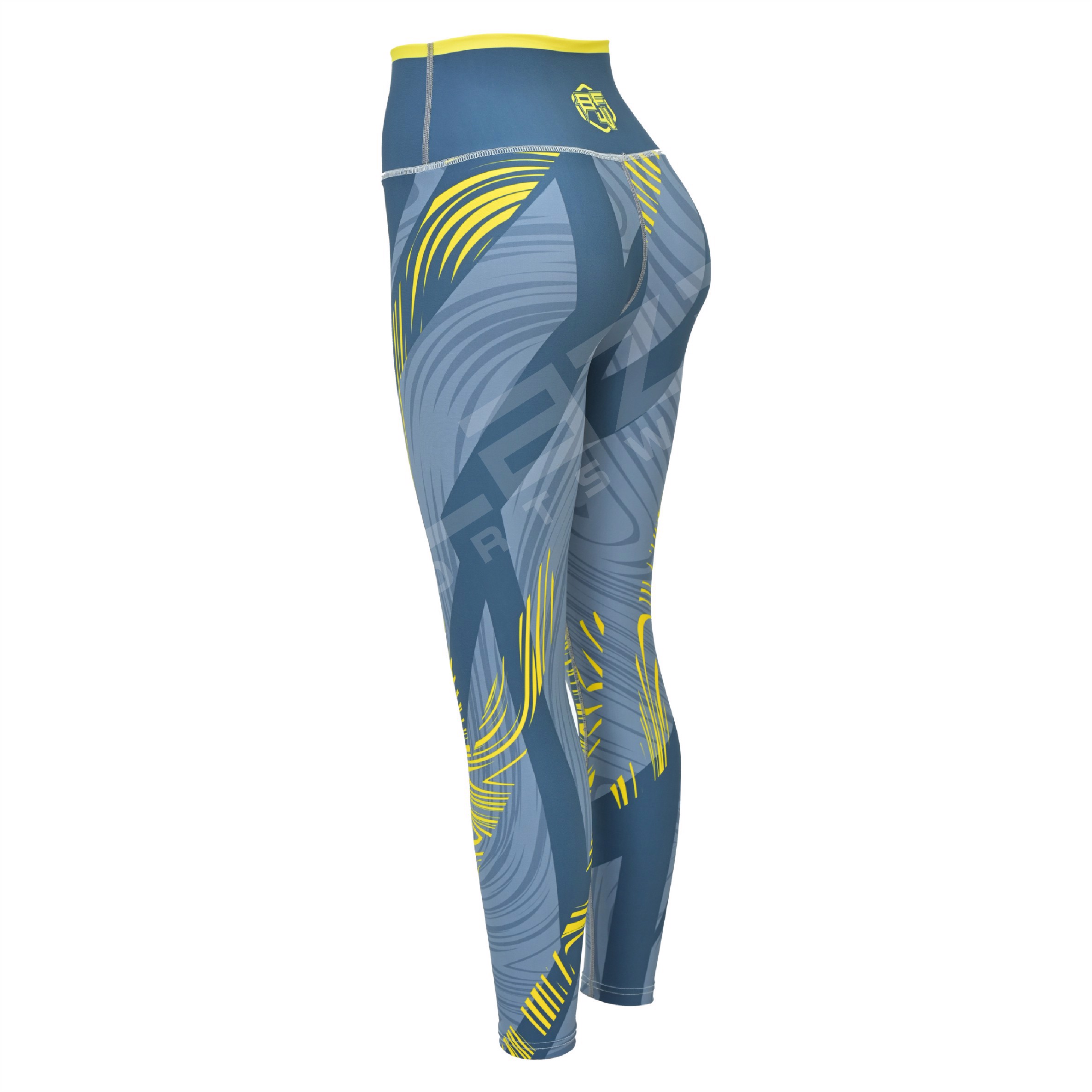 Customized High Waist Workout Sports Yoga pants Breathable Sweat Wicking Leggings 