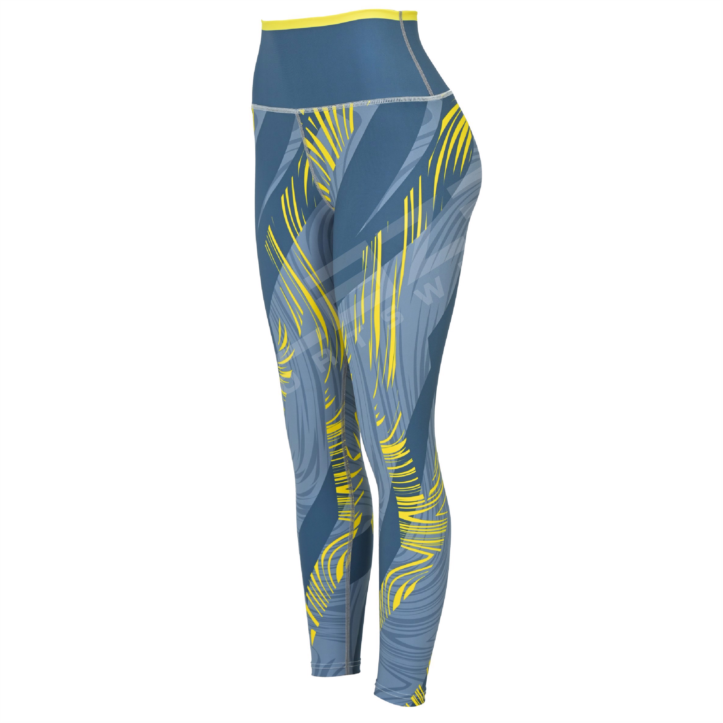 Customized High Waist Workout Sports Yoga pants Breathable Sweat Wicking Leggings  - view 2