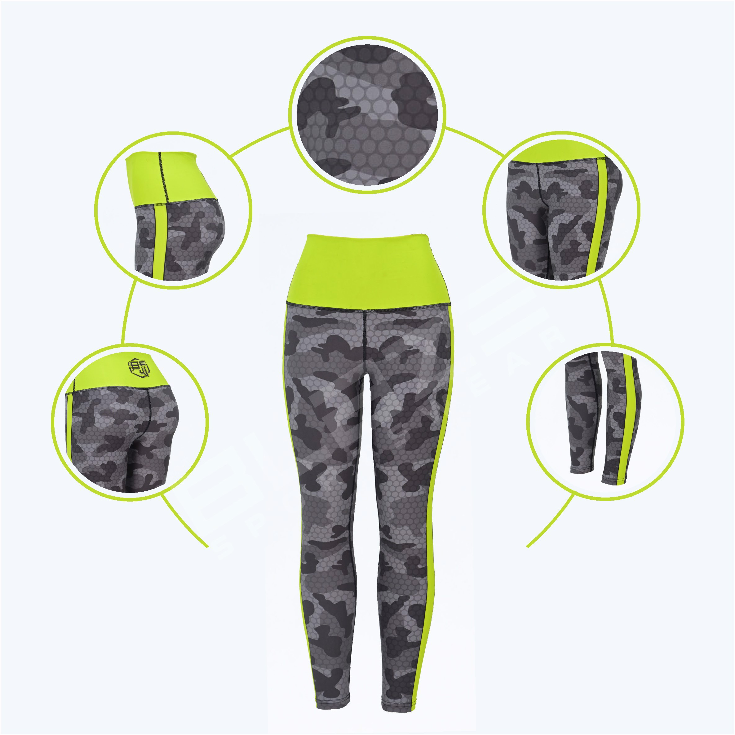 Personalized High-Waisted Fitness Leggings: Breathable Yoga Pants for Enhanced Performance - view 5