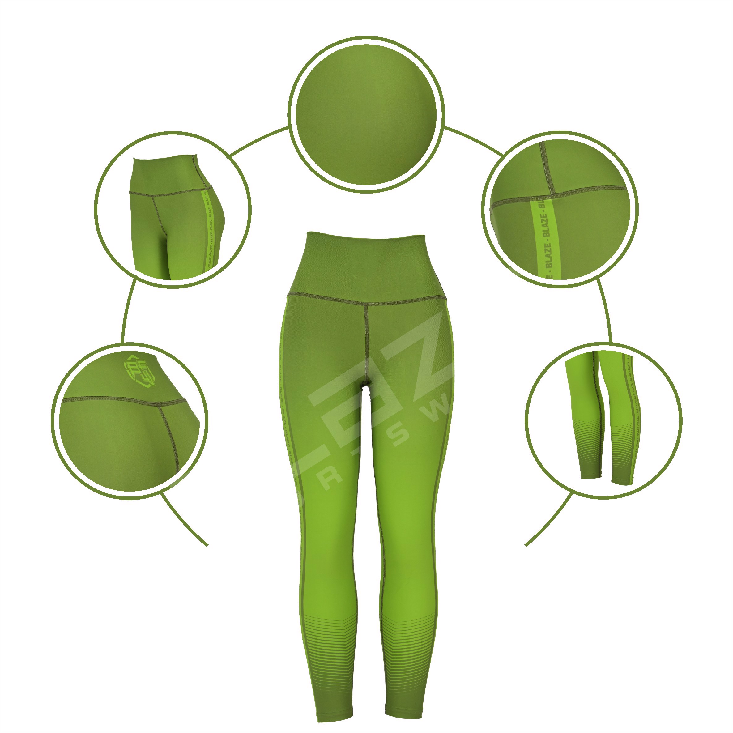 Custom High-Waisted Fitness Leggings: Breathable Yoga Pants for Enhanced Performance - view 5