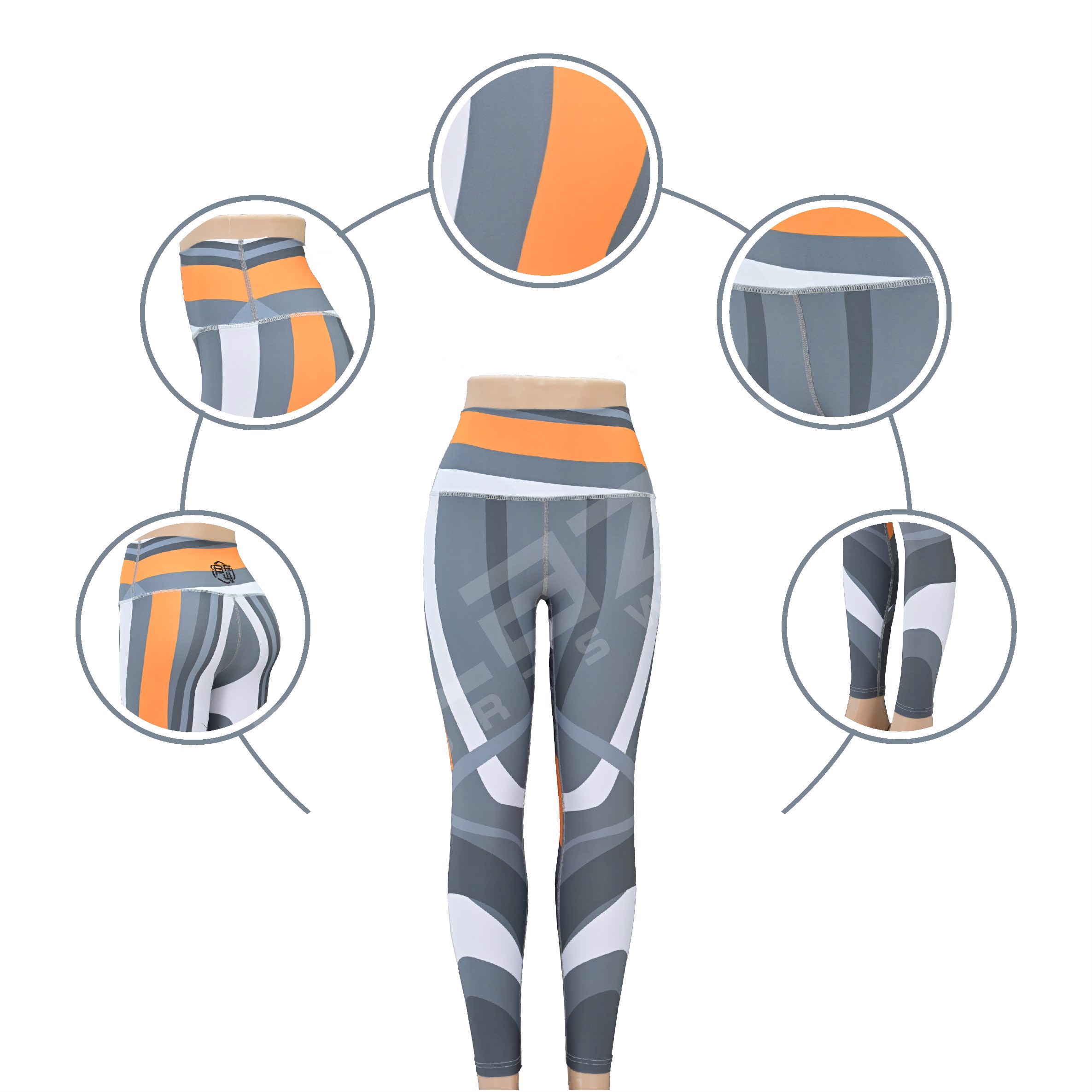 Custom High-Waisted Fitness Leggings: Breathable Yoga Pants for Enhanced Performance - view 4
