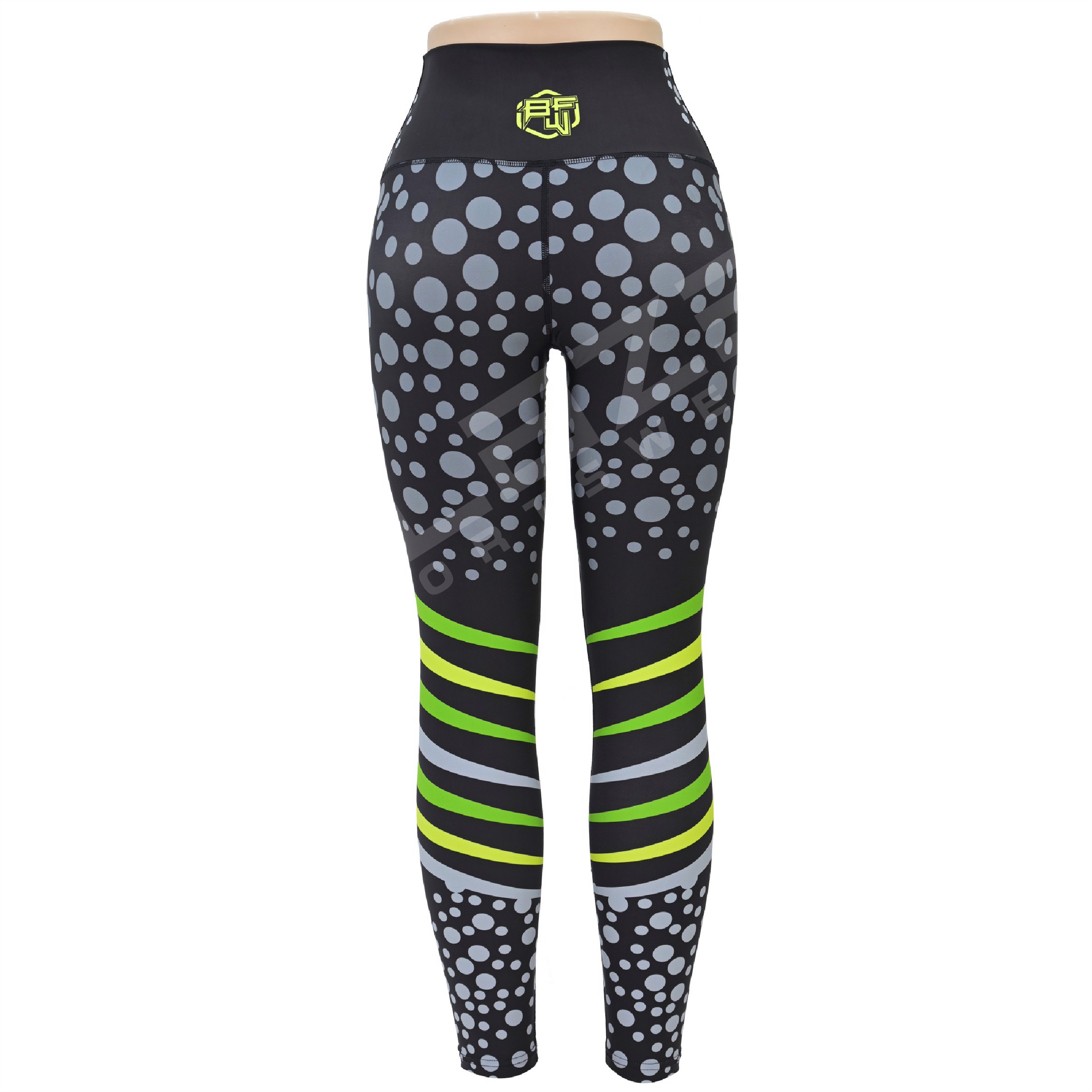Customized High Waist Workout Sports Yoga pants Breathable Sweat Wicking Leggings  - view 2