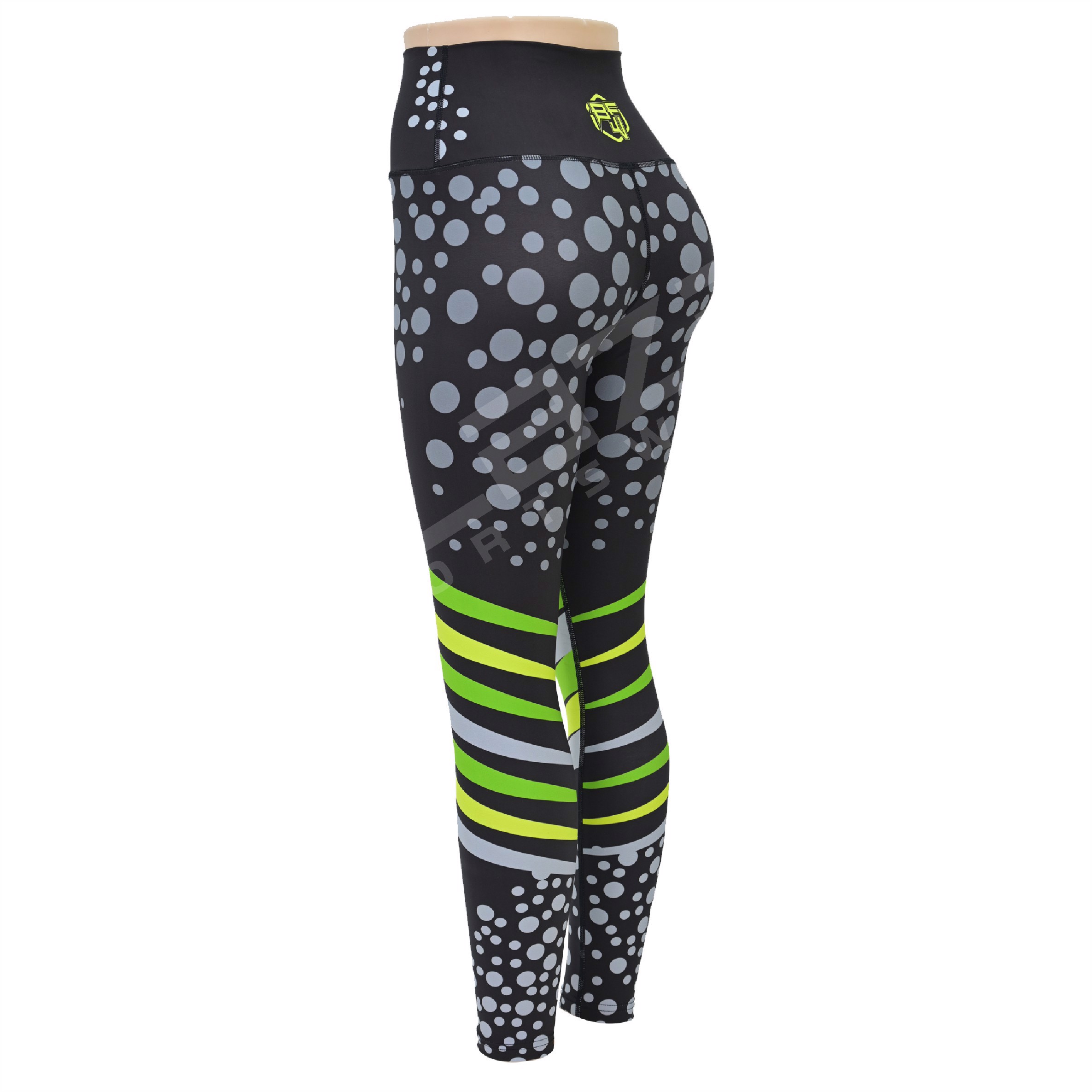 Customized High Waist Workout Sports Yoga pants Breathable Sweat Wicking Leggings  - view 3