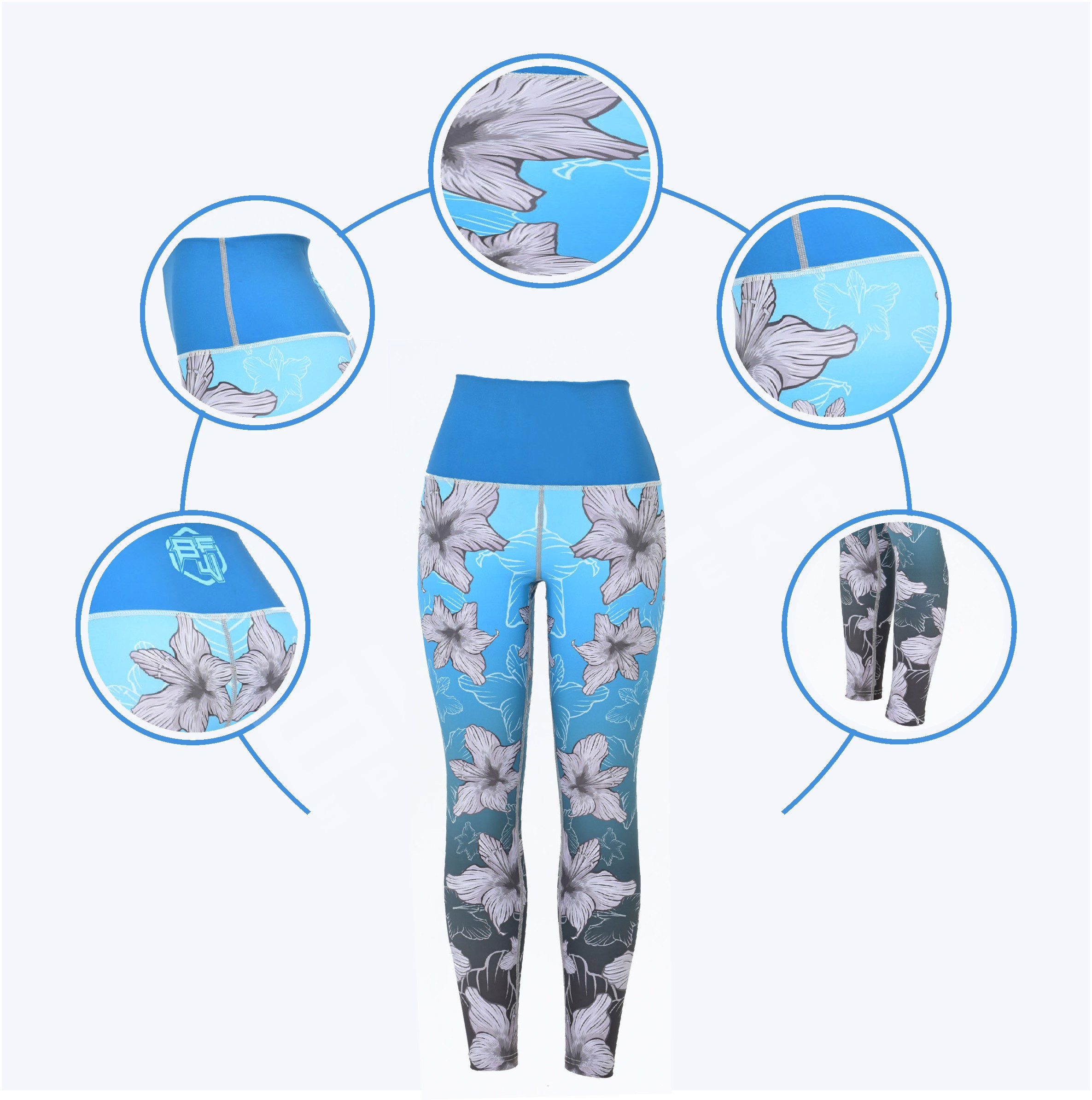 Custom High-Waisted Fitness Leggings: Breathable Yoga Pants for Enhanced Performance - view 4