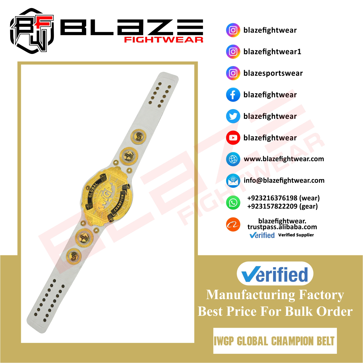 IWGP Global belt title Replica belt genuine leather belts - view 7