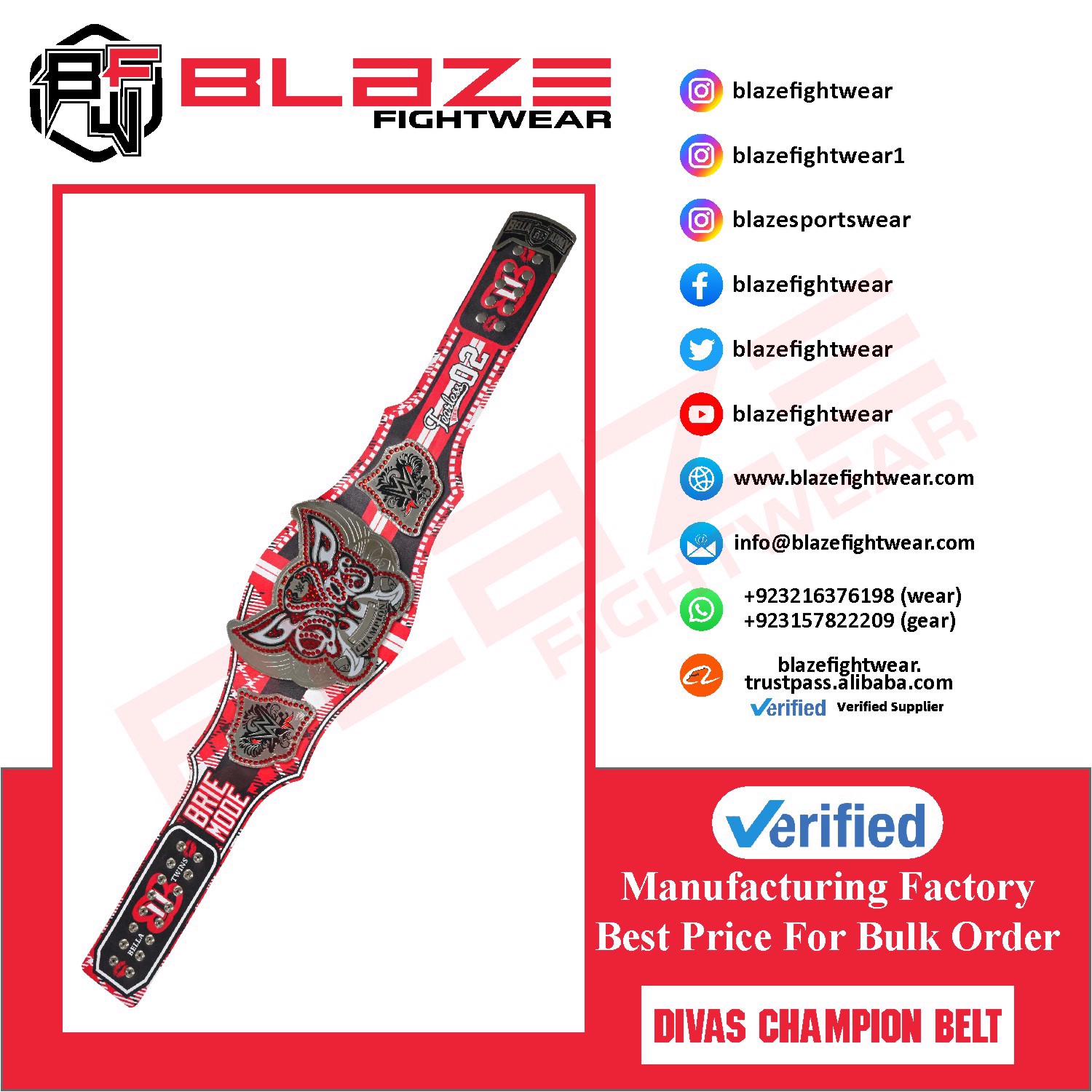 Divas Bella signature series title Replica belt genuine leather belts - view 12