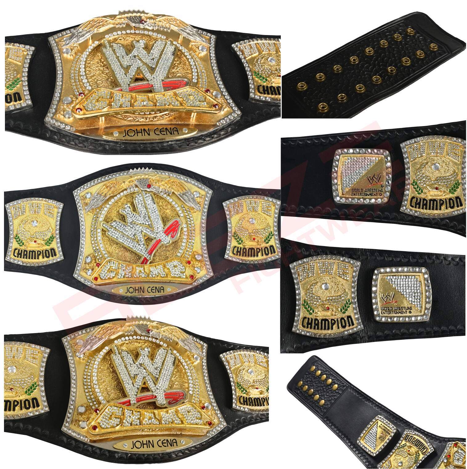 WWE Spinner belt title Replica belt genuine leather belts  - view 10
