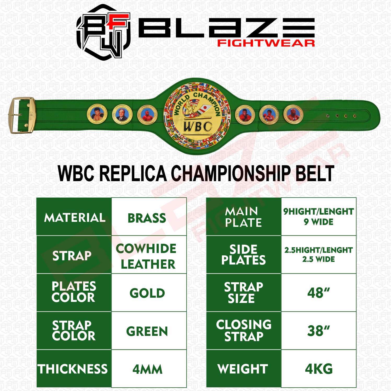 WBC belt  title Replica  belt genuine leather belt - view 10