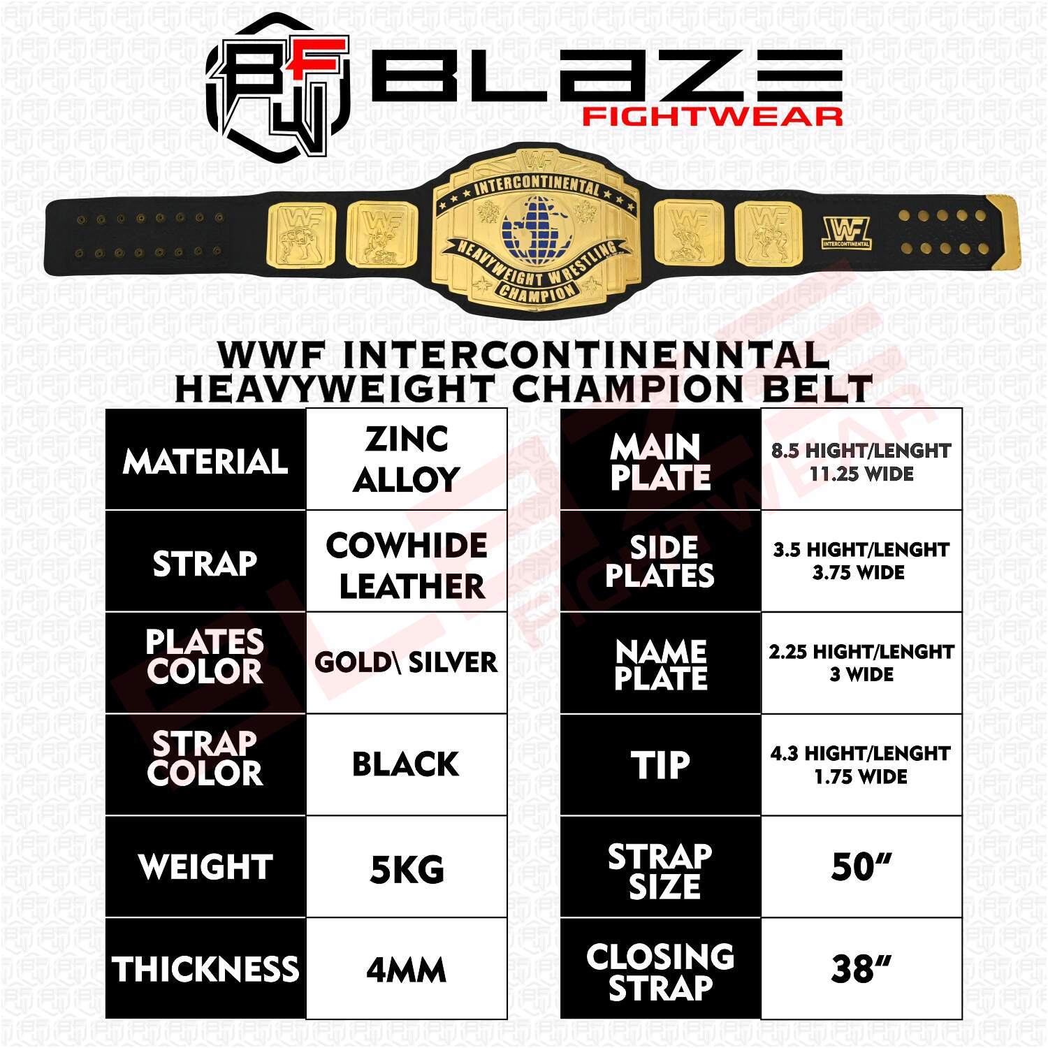 Intercontinental heavyweight belt series title Replica belt genuine leather belt - view 11