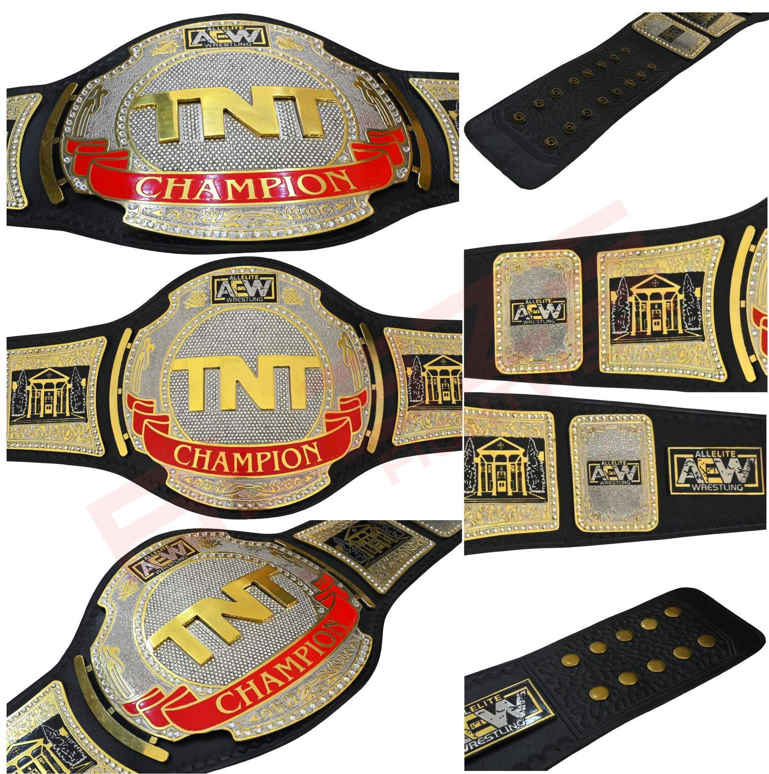 AEW TNT title belt Replica belt genuine leather belt - view 14