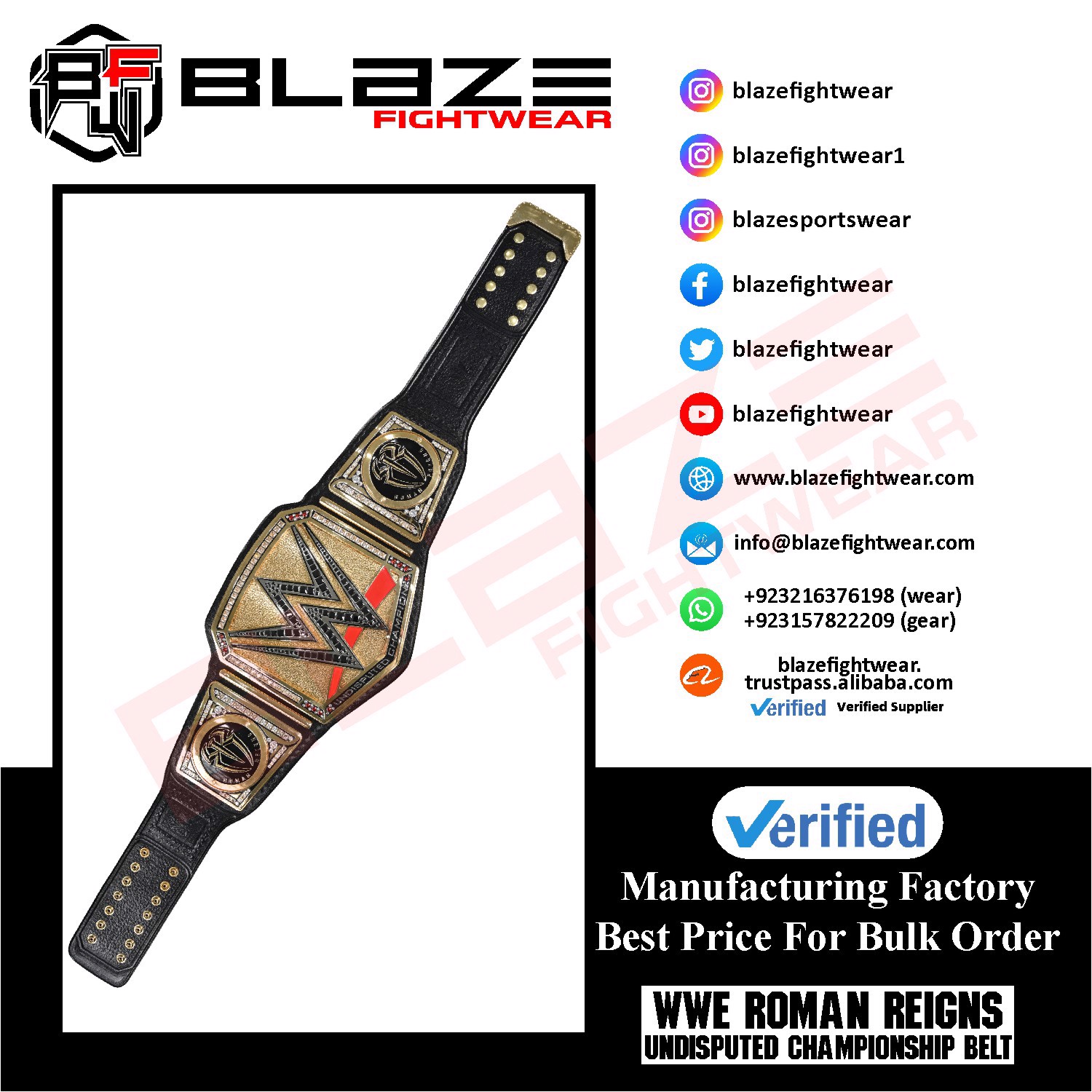 WWE Roman reigns Undisputed belt title Replica belt genuine leather belt - view 13