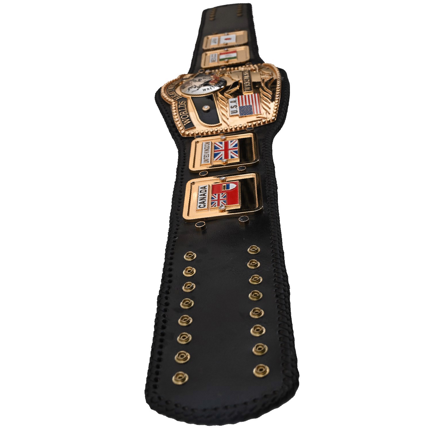 Domed Globe Championship  Belt Multi Color Stones Wrestling Belt - view 4