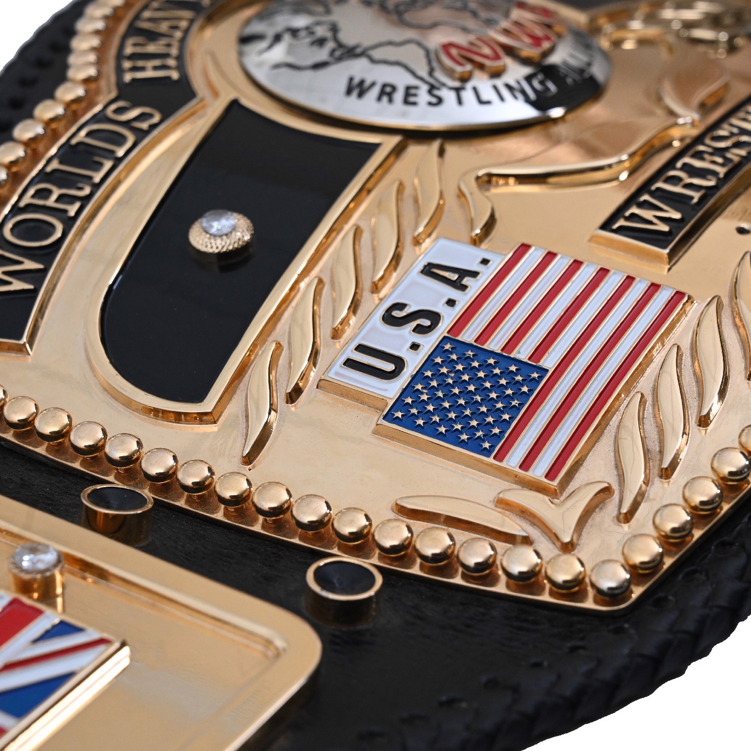 Domed Globe Championship  Belt Multi Color Stones Wrestling Belt - view 5
