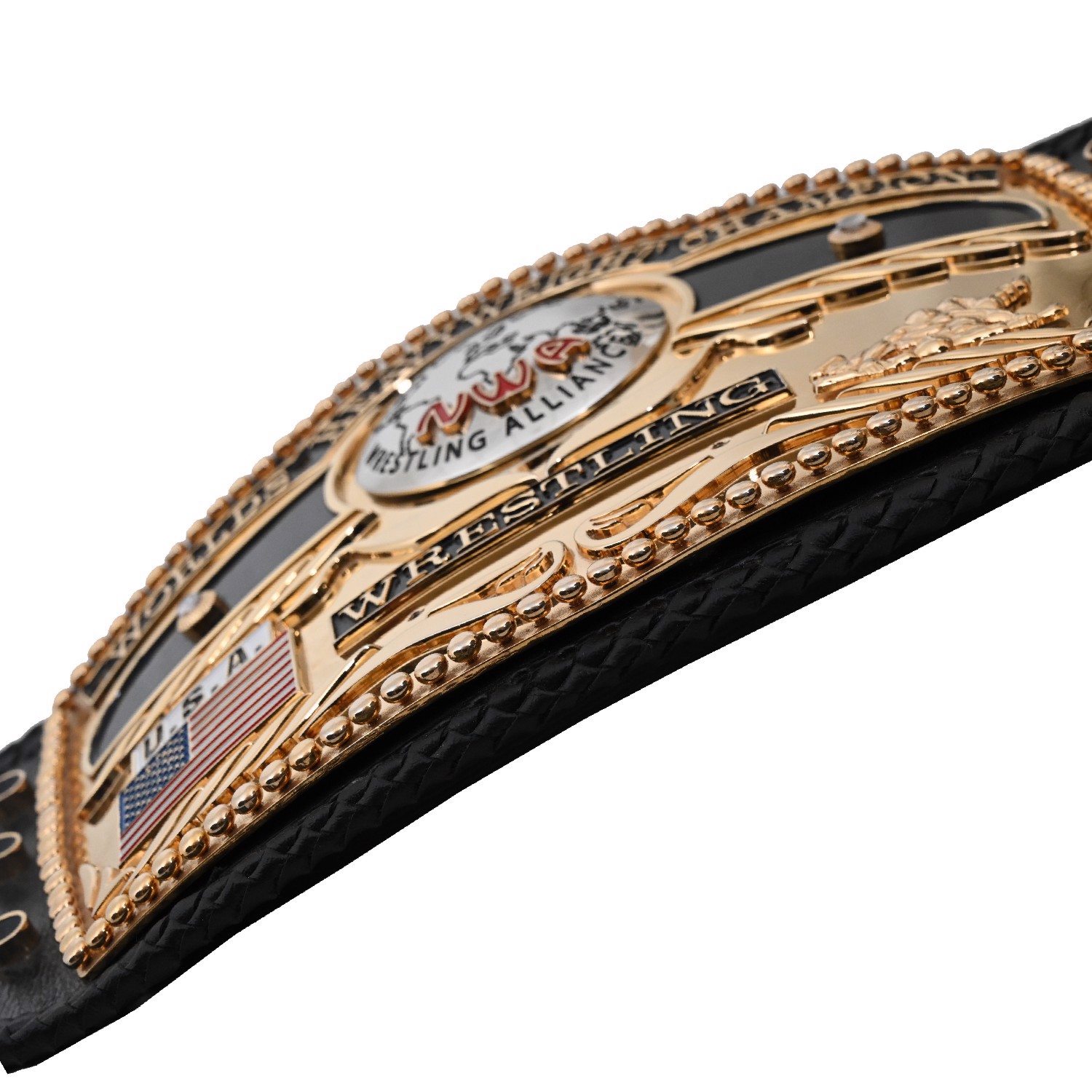 Domed Globe Championship  Belt Multi Color Stones Wrestling Belt - view 7