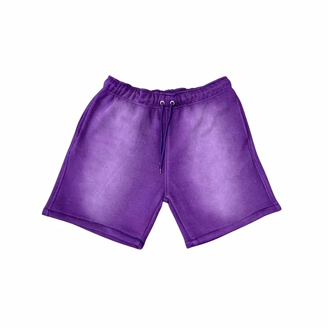 Trendy waist elastic jogger gym running shorts stone washed vintage cargo shorts for men - view 3