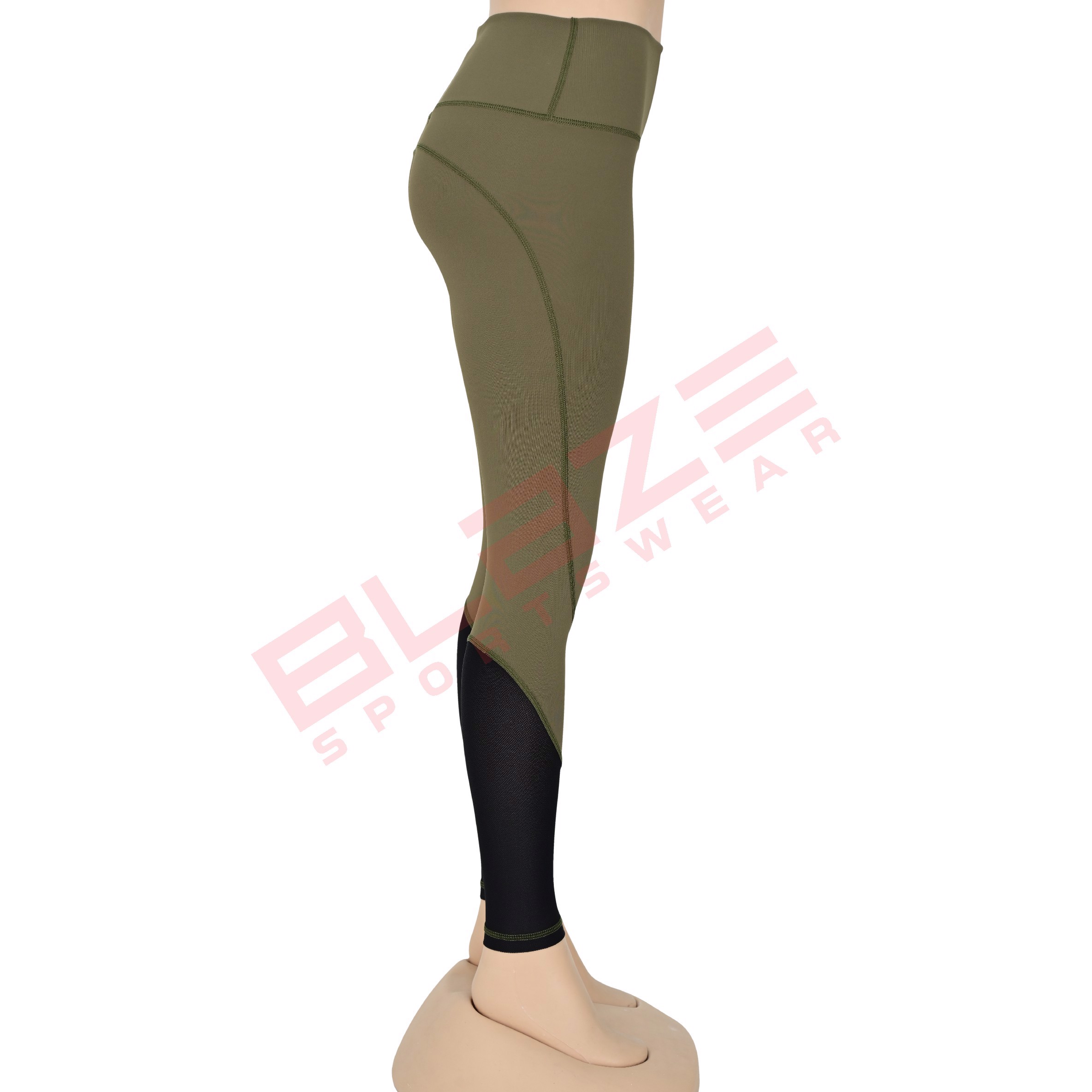 Customizable High Waist Sports Yoga pants Breathable Sweat Wicking Leggings  - view 3
