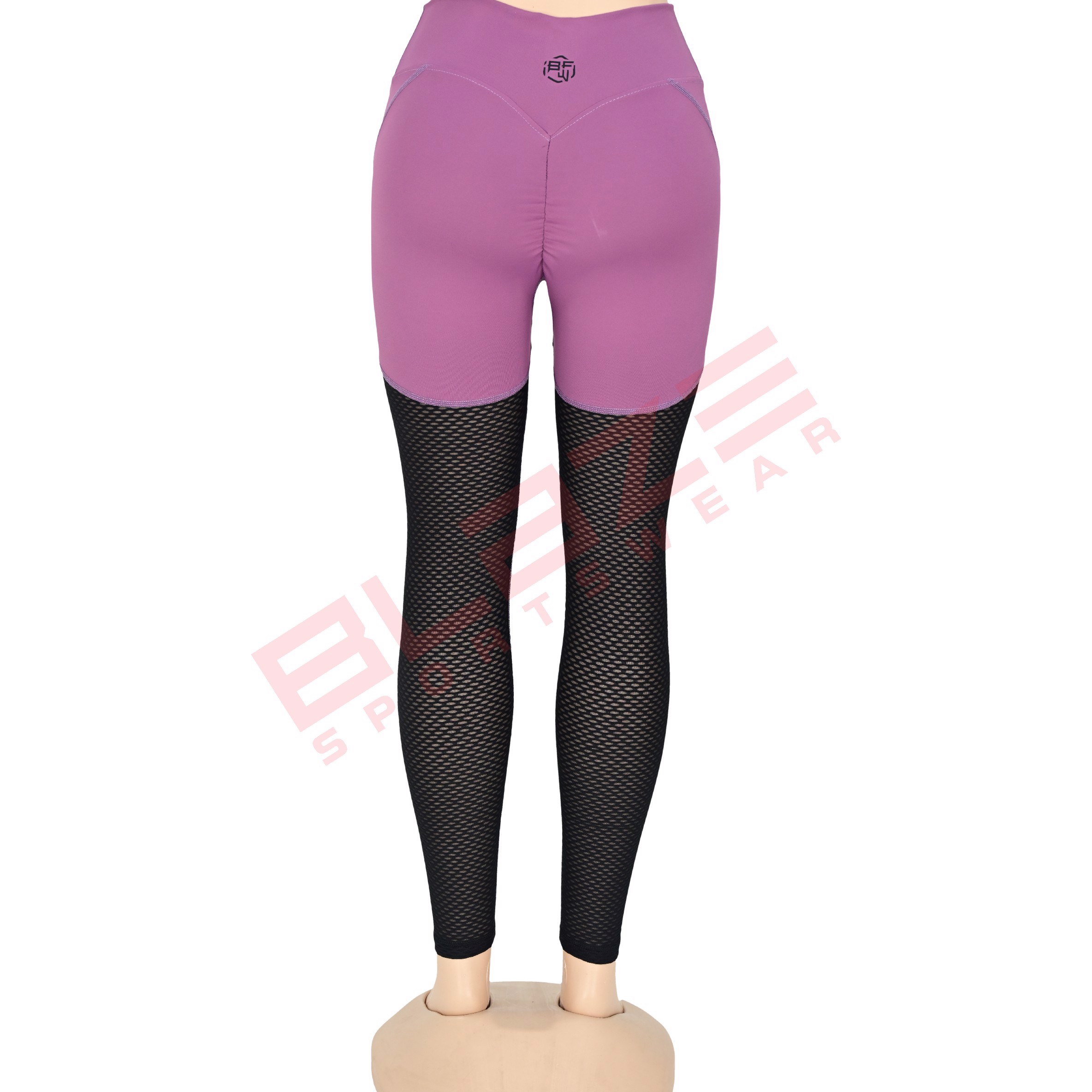 Customize High Waist Workout Sports Yoga pants Breathable Sweat Wicking Leggings  - view 3