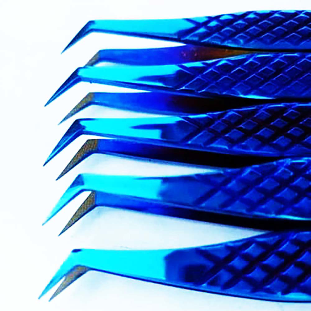 Eyebrow Tweezers fiber tip tweezer set lash extensions accessories eyelash tools Tweezers  - view 6