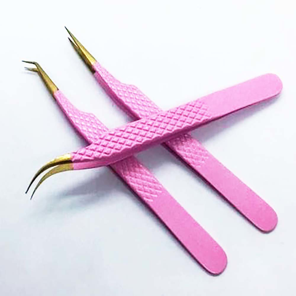 Eyelash Tweezer fiber tip tweezer set lash extensions accessories eyelash tools Tweezers Eye Lash