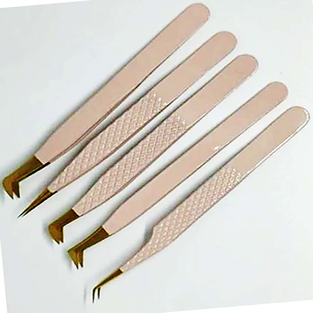 Eyelash Tweezer fiber tip tweezer set lash extensions accessories eyelash tools Tweezers Eye Lash