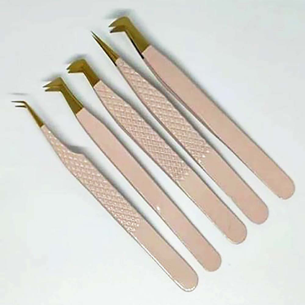 Eyelash Tweezer fiber tip tweezer set lash extensions accessories eyelash tools Tweezers Eye Lash