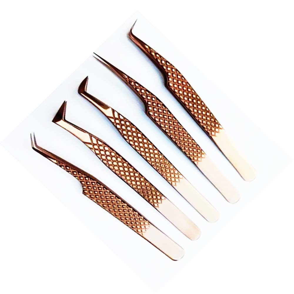 Eyelash Tweezer fiber tip tweezer set lash extensions accessories eyelash tools Tweezers Eye Lash