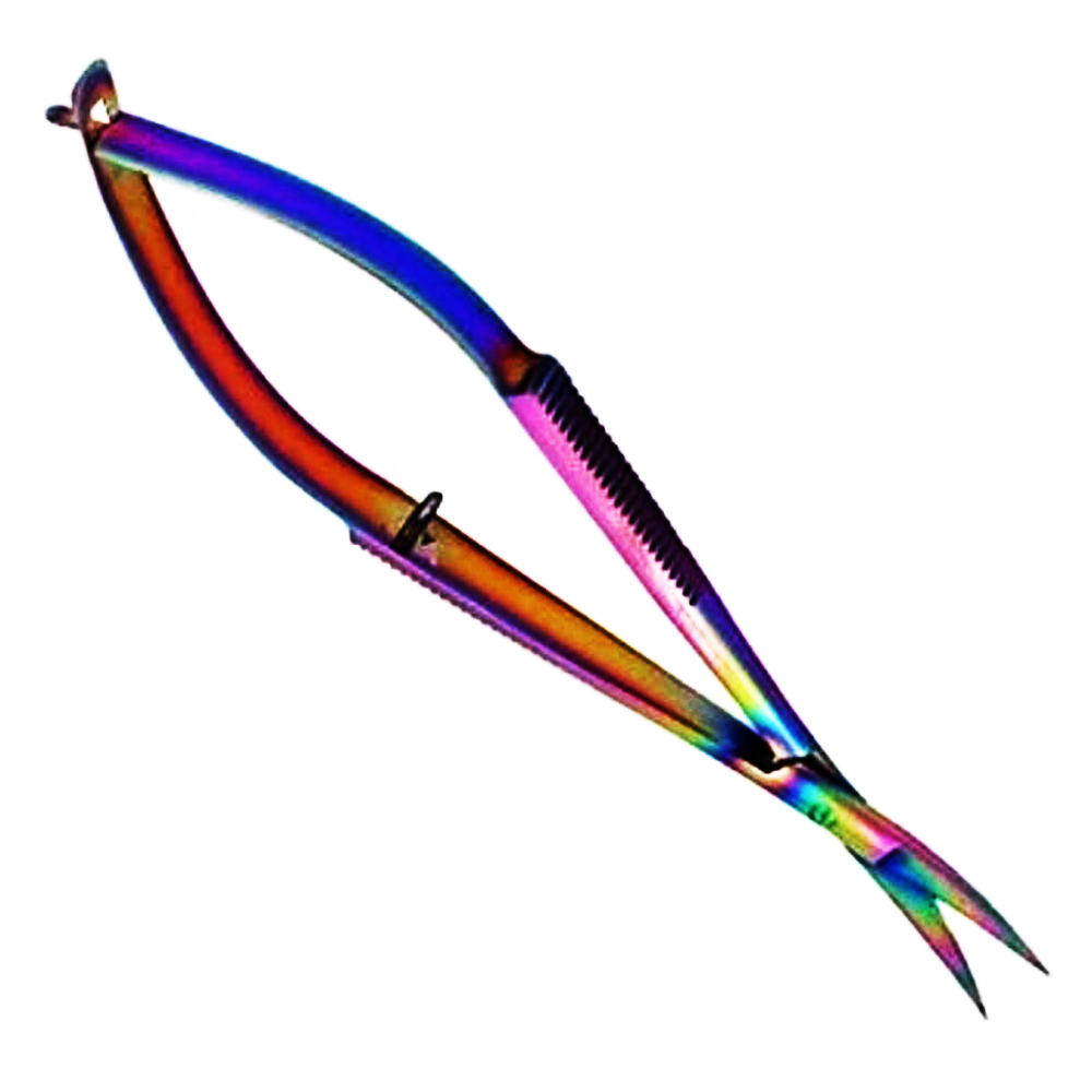Stainless Steel Spring Scissors  Eyebrow Scissors Fingers Cuticle Trimmer Lady scissors Eye brow