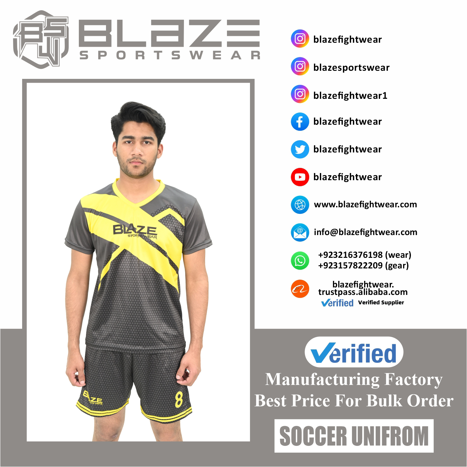  Soccer Uniform Club Kit Quality Breathable Sublimation Football Jersey Soccer Wear for unisex - view 4