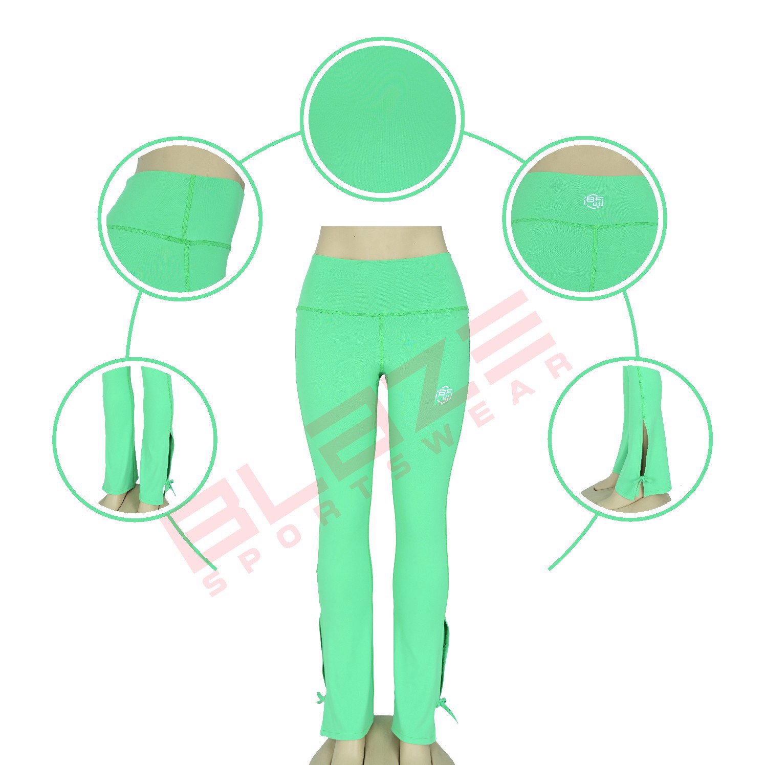 Customized leggings for workout and fitness wear  lightweight, breathable,Sweat Wicking Leggings  - view 6