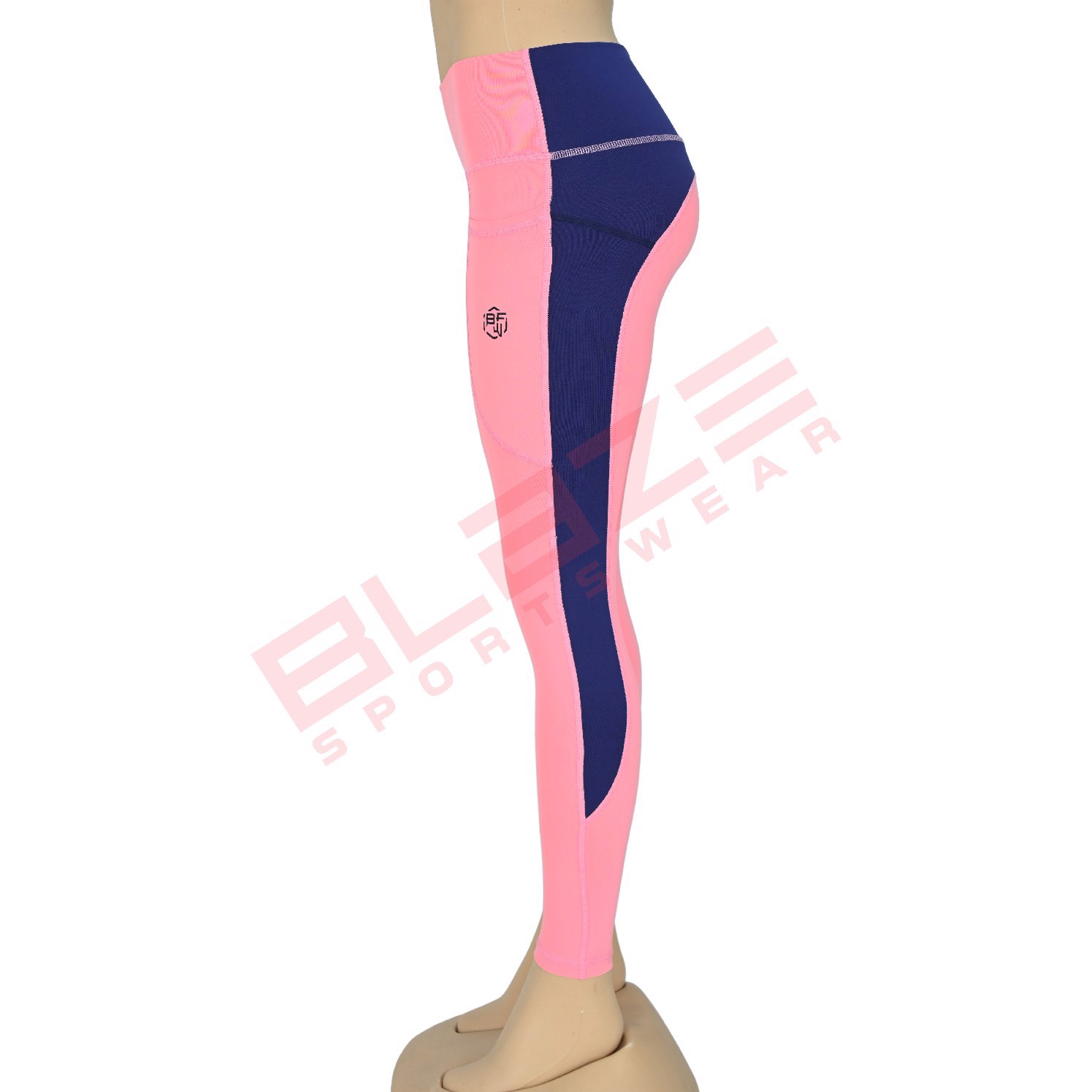 customizable, high-waisted yoga pant breathable sweat-wicking leggings in plus sizes comfortable fit - view 3