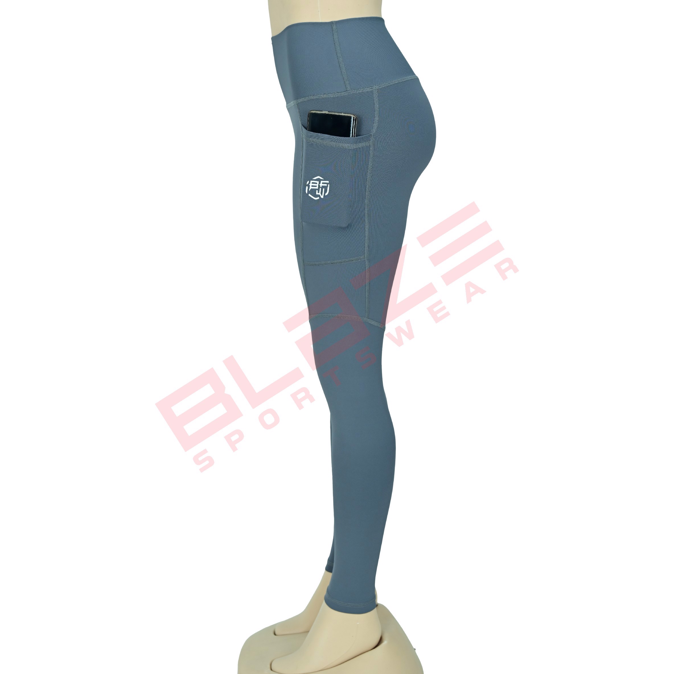 Personalized High Waist Workout Sports Yoga pants Breathable Sweat Wicking Leggings  - view 3