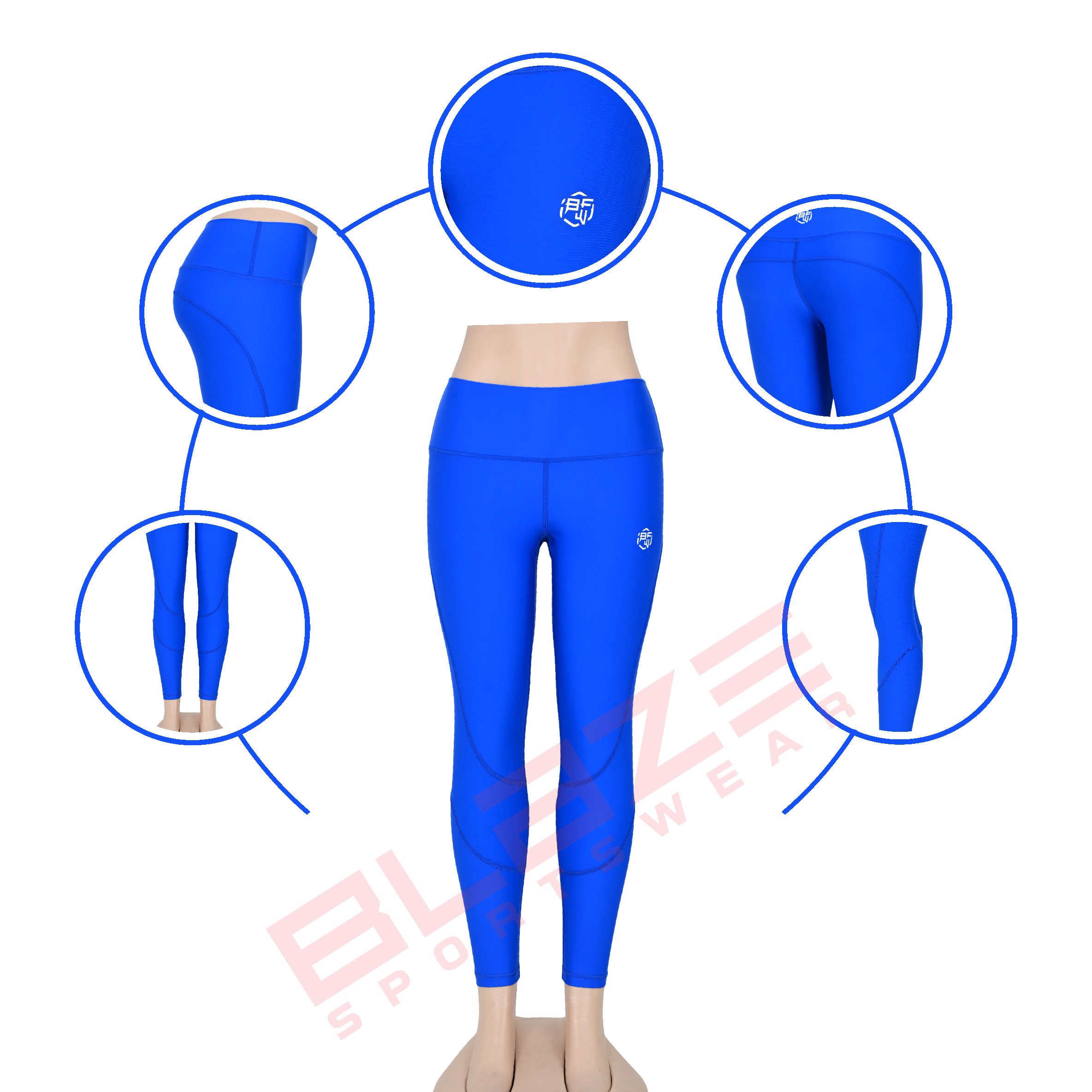 Tailored High-Rise Fitness Leggings: Breathable, Moisture-Wicking, and Stylish - view 6