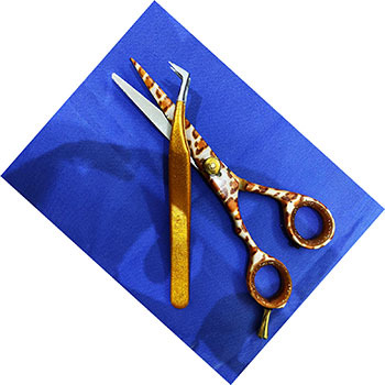 Light weight Professional 6-Inch Hair Scissors Custom Logo Barber Thinning Scissors Hair Cutting 24 - view 2
