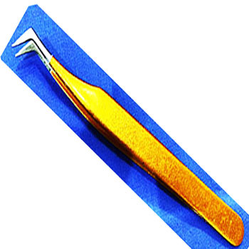 Powder coated slanted tip Tweezer Neon Pink green 1 Count slanted Tip Eyebrow tweezers Face tweezers